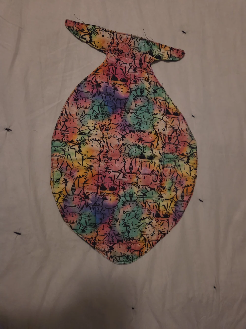Cats Reversable Placemate Patchwork Fabric Placemat Handmade
